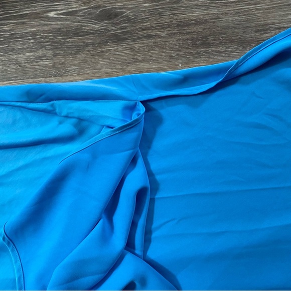 A New Day Sleeveless Blue Silky V-Neck Midi Dress Size XXL NWT - Picture 2 of 7